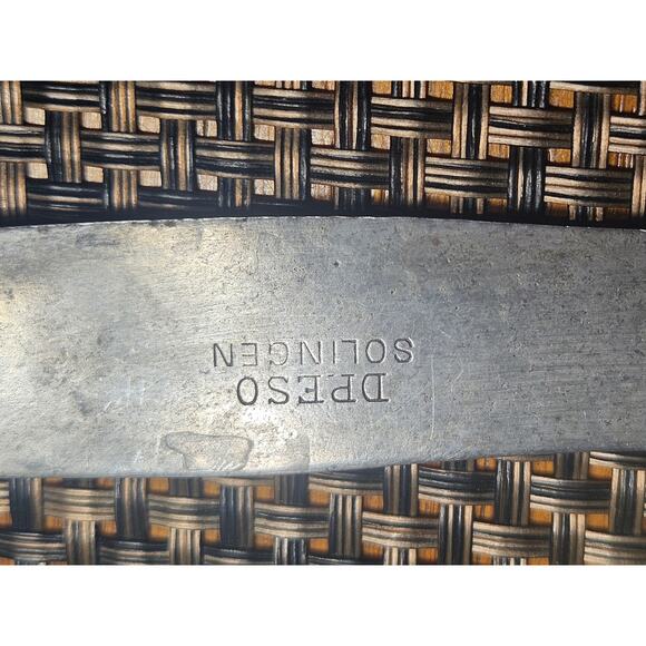 Vintage Rare Solingen Partial Set of fancy Rose wood Hanle US military cutlery - Picture 8 of 10